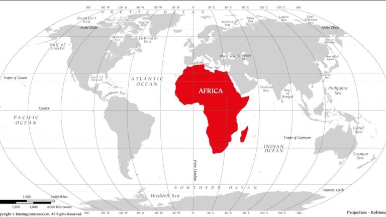 Where is Africa on the Map