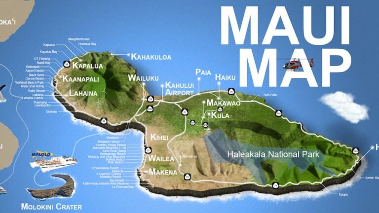 Where is Maui on the Map