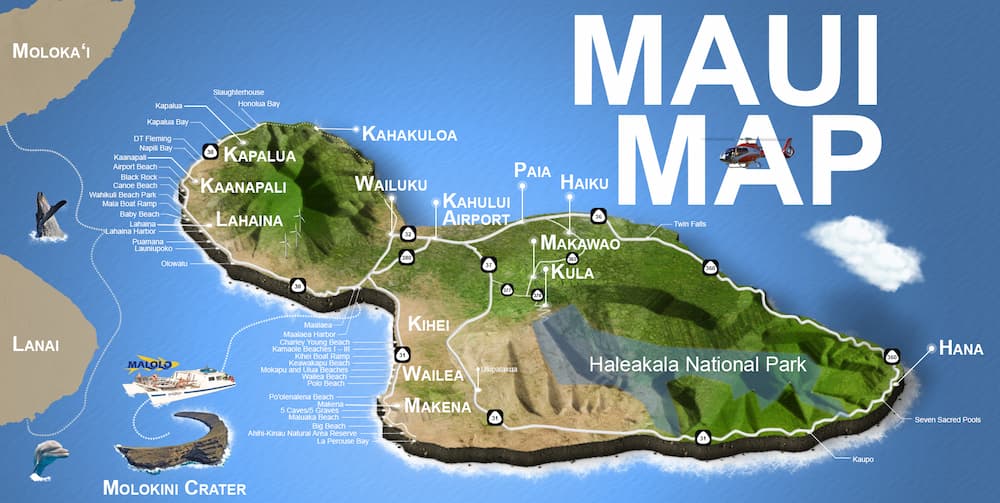 Where is Maui on the Map